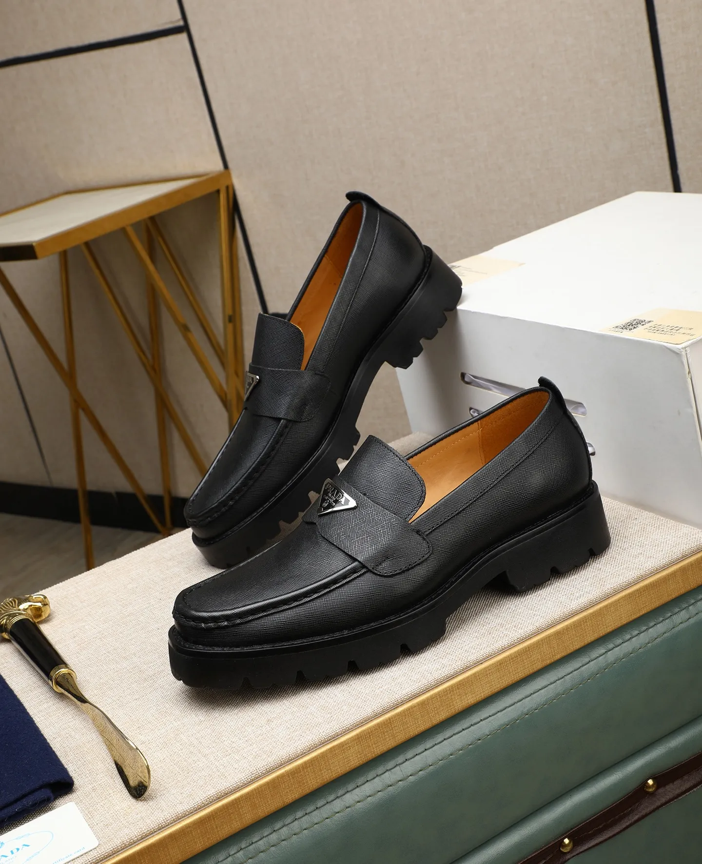 Men's men's shoes 💰540 (water-dyed cow leather) 📛📛PRADA high-end 20 counter latest model formal business leather shoes 👔 original version of the highest quality! Imported from Italy🇮🇹First layer calfskin fabric➕Cowhide lining Original outsole Formal size: 38➖45
